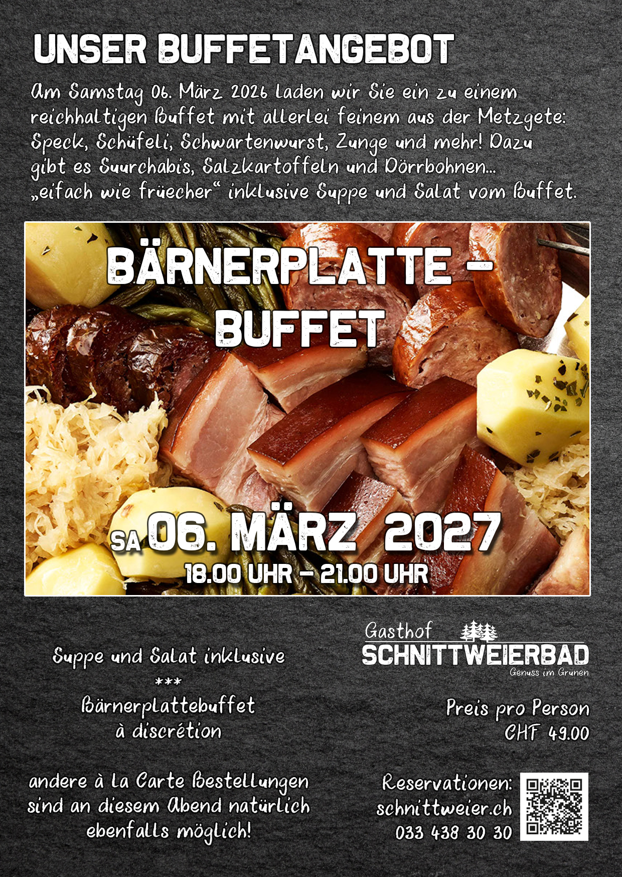 Bernerplatte-Buffet