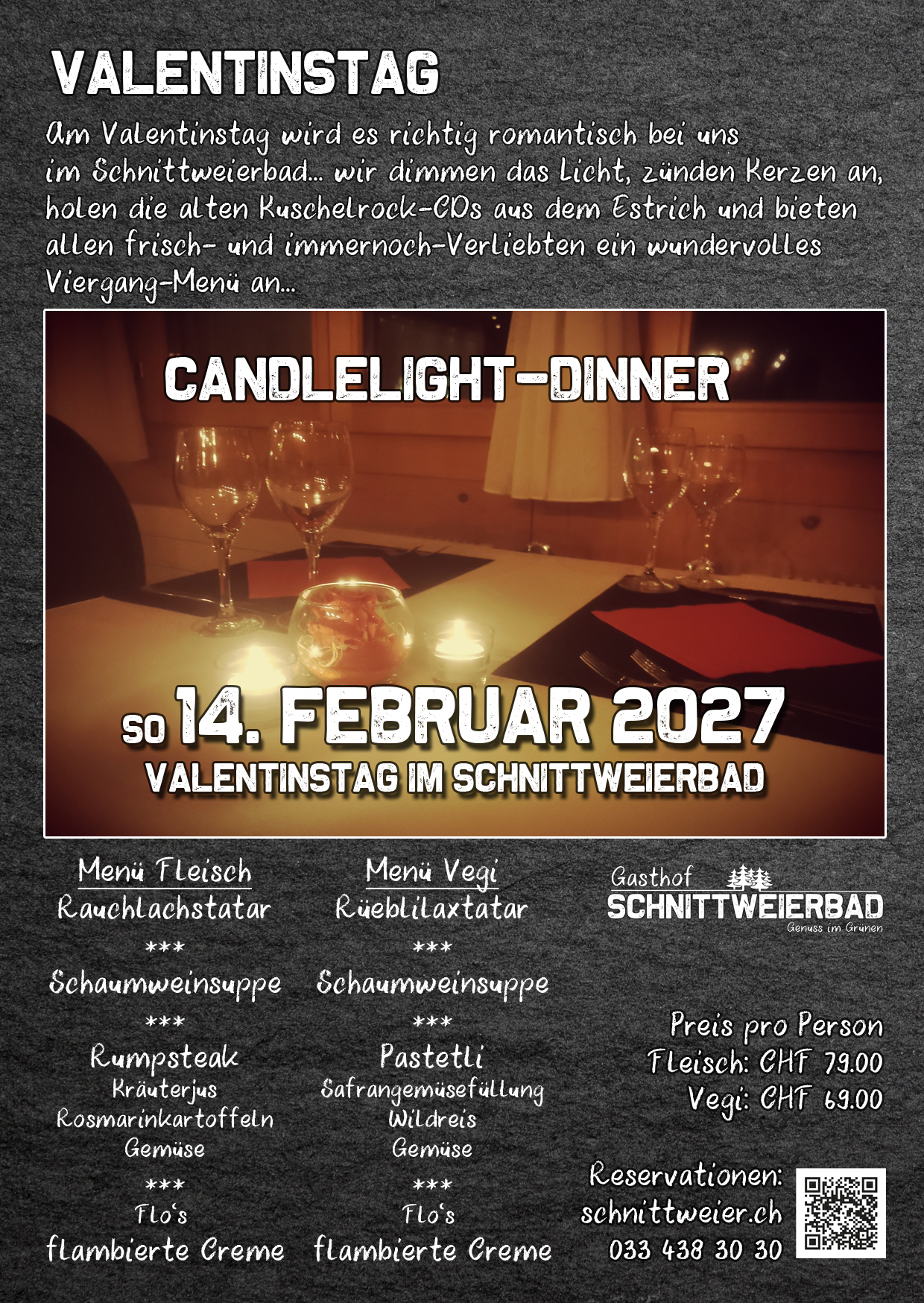 Valentinstag / Candlelight Dinner
